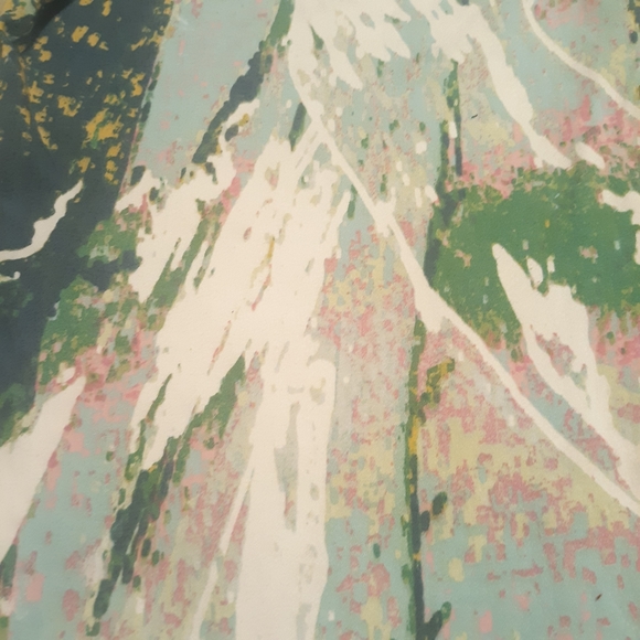 Celebrity Pink Green Splatter Mint Leaf Printed Cotton Skinny Jeans Size 11 - Picture 4 of 6